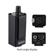 5X in Ear Monitor Amplifier Portable Stereo Headphone Amp with XLR Input Volume Adjustment Plug for Musician