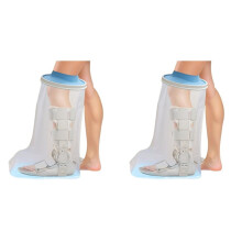 2X Non-Slip Waterproof Extra Wide Leg Cast Cover for Shower-Protector for Surgery Wounds,Bandage,Large Cast