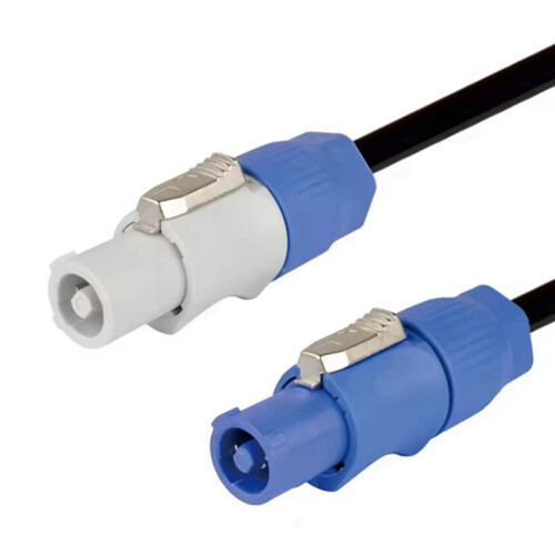 2X PowerCON 3x1.5mm² Single Phase Extension Cable 3 Core Power Connect Cable Stage Light LED Light Event Show, 2 Meter 2