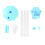 3X Automatic Bubble Machine Vertical Streetlight Bubble Maker with Sound Light for Birthday Wedding Christmas Party 5