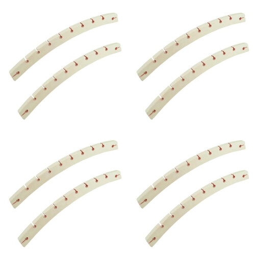 Conjunto de 8 Barras de Madeira Destacáveis para Rede de 40 cm (15,75 Polegadas) para Uso Externo