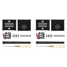 2X for Orange Pi Zero 3 Metal Case, Metal Case with Fan & Heatsink for Orange Pi Zero 3 Accessories (with Antenna)
