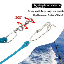4X Connettore per Esche da Pesca con Corda Elastica, Ammortizzatore per Downrigger, Ammortizzatore per Pesca In Mare, Attrezzatura da Pesca A Traina