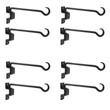 16 Inch 8 Pack Swivel Plant Hangers Outdoor Heavy Duty- Plant Hanging Hook Bracket for Flowers Baskets Pots Bird Feeder