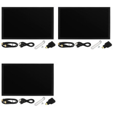 3 Set 7 Inch Portable Display IPS 1024x600 LCD -Compatible VGA AV Input Type C Power in