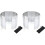2X Foldable Aluminium Windshield 10 Plates Camping Stove Windshield Portable Stove Windshield Warmer with Storage Bag 1