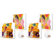 4 Packs Gel Printing Plates, 6 Inch X 6 Inch Reusable Gel Printing Plate, Printmaking Supplies for Art