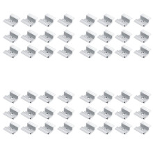 48 X Aluminium Alloy Centre Clamp PV Solar Panels for All Frame Heights, Solar Panels Bracket for Solar Panels Roof