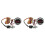 2X 0-1.0MPa 2 Inch 52mm Oliedrukmeter met Sensor 1/8NPT  LED Digitale Oliedrukmeter Knipperend voor Auto Jacht 2