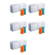 Wax Melt Containers-8 Cavity Clear Empty Plastic Wax Melt Molds-50 Packs Cubes Clamshells for Tarts Wax Melts