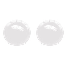 2X Car Front Headlight Lens Cover Transparent Mask Light Lamp Lamp Shell for JL 2018-2024