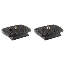 2X Quick Release Plate for Tripod 44x44mm - Durable Plastic, 1/4 Inch Screw, Ideal for Photographers and Videographers