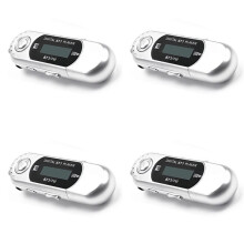 4X Reproductor de MP3 USB 2.0 Unidad Flash Pequeña Reproductor de Música LCD Multilenguaje con Conector de Audio de 3,5 mm Apagado Automático(A)