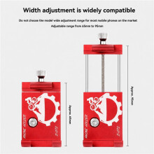 2X Bike Phone Holder Cycling Fixed Bracket Bicycle Scooter Mountain Bike Bracket for Cycling Mountain Off Road Red