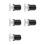 5X Marine Boat Drain Plug T-Handle Screw Adjustable Rubber Deck Drain Plug,Silver 19MM 1