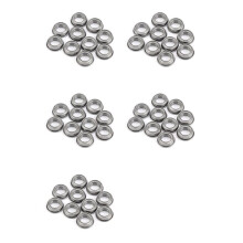 50Pcs Flanged Bearings ID 6mm OD 10mm MF106ZZ Size Stainless Steel U Type Pulley Low Noise Precision