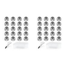 For Resound Compatible Hearing Aid Domes Open Smokey Ear Tips Replacement 8mm (Medium 40pcs Pack)