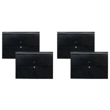 13 Pocket Expanding Folder Accordion Folder with Elastic Buckle Closure,A4 Paper File Organizer for School Office, 4PCS