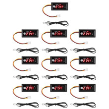 10X PWM Fan Temperature Controller Speed Controller LED Digital Display Temperature Speed Meter with Temperature Sensor