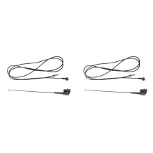 2 Set 17 Inch Square Base Roof Antenna and Mount with Wiring for 106 205 206 306 307 309 406 806
