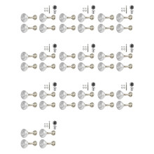 40X Quick Release Push Hood Button Car Pin Bonnet Lock Bumper Clip Latches Silver