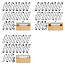 Pack of 60 Clipboard Clips 12cm Fittable Metal Cardboard Clip Hooks for Office, Project Use