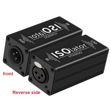 4X Audio Isolator XLR Audio Noise Filter Noise Suppressor Isolator Audio Signal Isolator for Eliminator Common Ground