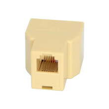 10pcs 50CM RJ12 6P6C Coupler 2 Way RJ11 Telephone Cable Splitter Adapter Suitable for Telephone
