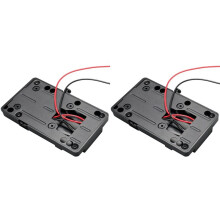 2X V-Mount Battery Adapter Plate with D-Tap Output for DSLR Cameras Camcorders and Video Lights