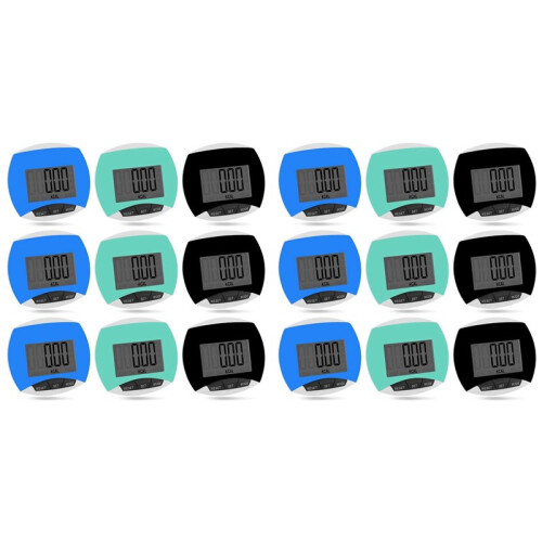 18-Pack Simple Pedometer for Walking Step Counting, Portable Clip- Step Tracker for Recording Calorie Consumption