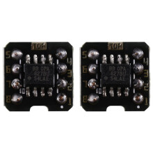 2X OPA627BU SOP8 to DIP8 Dual Operational Amplifier Chip Low Distortion Low Noise High Speed Dual OP AMP Module.