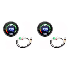 2 Set 52mm Air Fuel Ratio Gauge Digital AFR Display Narrowband O2 Oxygen Sensor 0258006028 Smoked Car Gauge