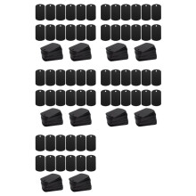 500Pcs Metal Stamping Blanks Black for Stamping, Engraving Blanks Aluminum Stamping Blanks Keychain Blank Dog Tag