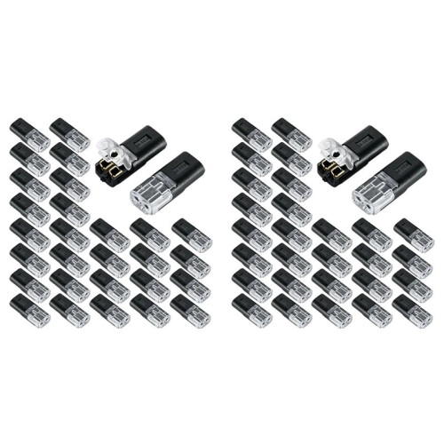60pcs Toolless Electrical Wire Connectors Set for LED Lights, Trailers, and DIY Projects