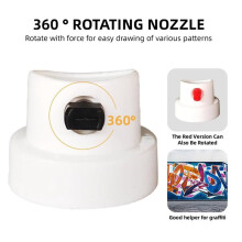 60PCS Spray Paint Caps & Nozzles Kit,Adapter Set for Female Cans,Spray Can Nozzle,Artist-Grade Spray Control Kit