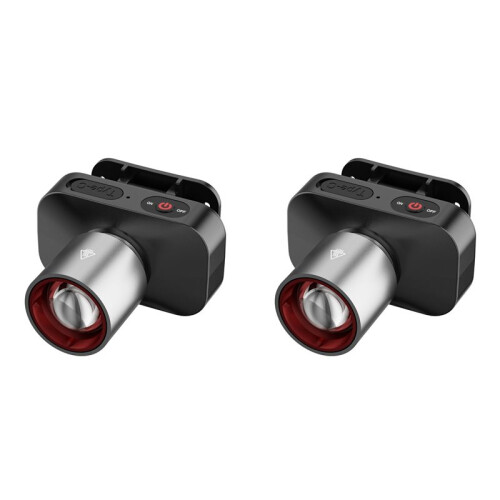 2X Super Bright  Flashlight Strong Light Led Headlight USB Rechargeable for Outdoor Fishing Light Flashlight 1