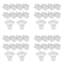 32PCS Solar Panel Mounting Bracket Kits Roof Z-Style Bracket Photovoltaic Panel Z-Bracket Stand for Car Boat RV Yacht A