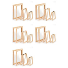 15-Teiliges Papierherstellungs-Set Aus Holz, Papierherstellungsform, Papierherstellungssieb, 3 Rahmengrößen für DIY-Papierbasteln (A7, A6, A5)