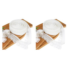 2pcs 10 Yards 2.3inch Wide Tassel Fringe Trim Sewing Fringe Trim Boho Long Fringe Trim