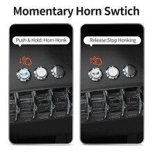 3pcs 16MM Horn Marine Horn Button 12V Waterproof Metal Air Horn Push Button for Auto Train Boat