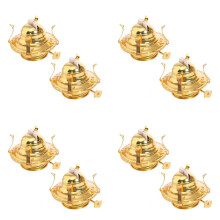 8Pcs Oil Lamp Burner for Lamps Oil Lamp Replacement Oil Lamps Parts with Reduction Collar and Cotton Lamp Wick
