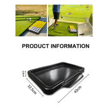 2X Tray for Practice Mat for Indoor and Outdoor Training Balls Holder Supplies Practice Accessories