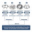 450 Sets Snap Button 9.5Mm Metal Silver Snaps Buttons for Sewing and Crafting, Open Snap Button Snap Fasteners Kit 4