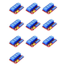 10X 4 Channel Relay Module 5V 12V Board Shield with Optocoupler Isolation Support High and Low Level Trigger 12V
