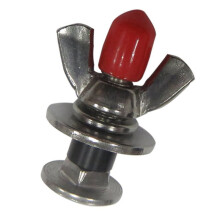 10 Pieza Stornillos de Buceo de Acero Inoxidable 316 Tuercas de Mariposa con Placa Trasera para Buceo Submarino Accesorios BCD