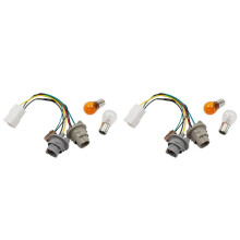 2X Tail Light Bulb Socket and Wiring Harness with 2 Light Bulbs for Optima Rear Taillight Assembly 92480-D5000QQK