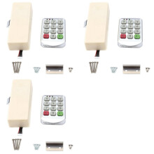 3X Cabinet Door Locks Coded Lock Intelligent Digital Electronic Password Keypad Number Cabinet Door Locks Password Lock