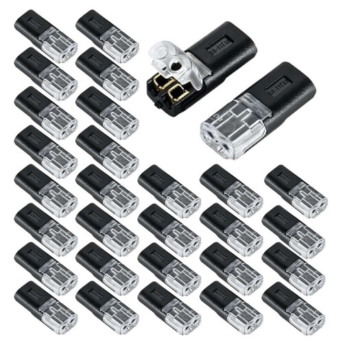 60pcs Toolless Electrical Wire Connectors Set for LED Lights, Trailers, and DIY Projects 1