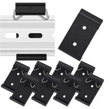 20Pcs Din Rail Mount Clip Snap in Universal Mounting Brackets Fixed Clamp,Relay Clip for 35mm Din Rail Switches 1.02Inch