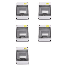 5X HT Series Junction Box 5WAY IP65 Waterproof Distribution Box Outdoor Plastic Electrical with Lock for Circuit Breaker